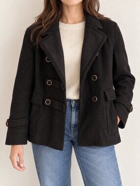 Sandro Wool Black Coat